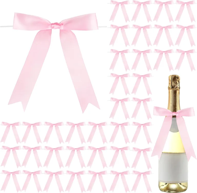 Riceshoot Tender Pink Twist Tie Bows_best_review_1750526662