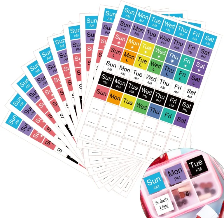 Medicine labels for pill organizers, medication reminder stickers, family health management_best_review_1752022338
